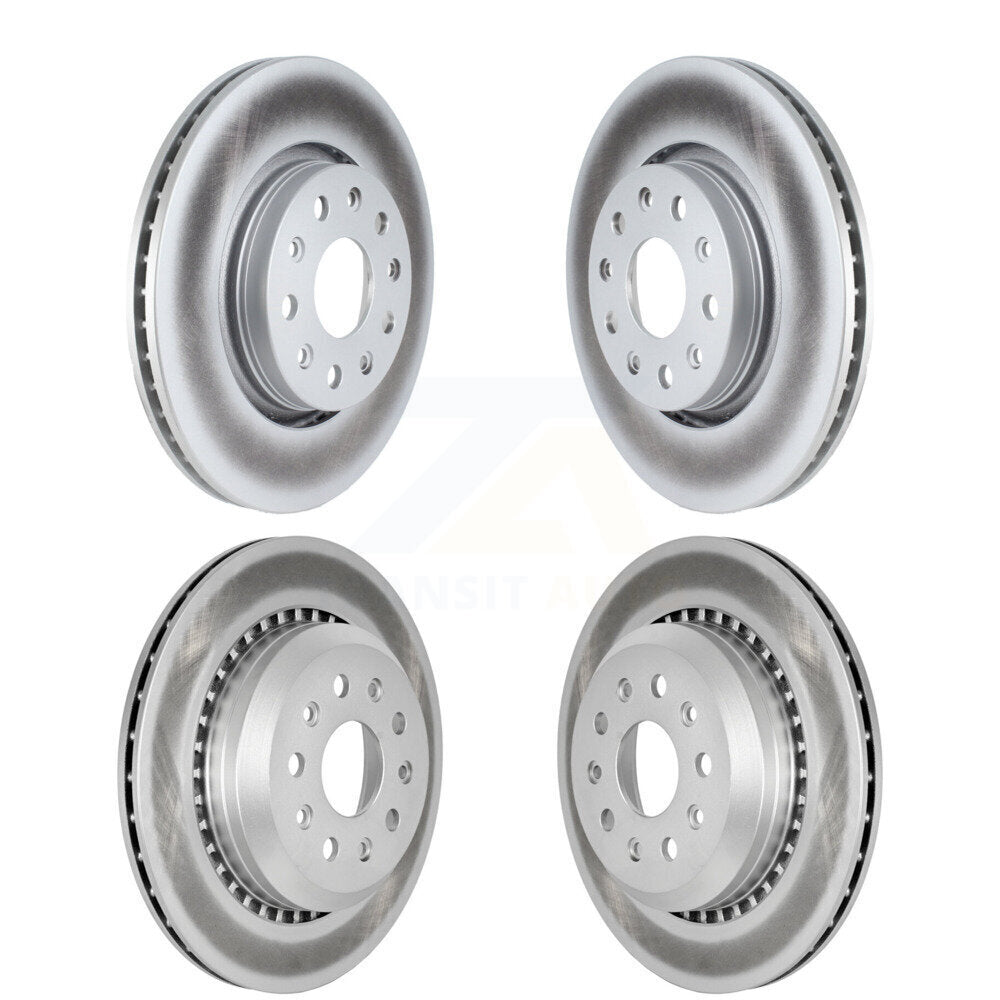 Coated Disc Brake Rotors Front Rear Kit For 2020-2024 Jeep Gladiator