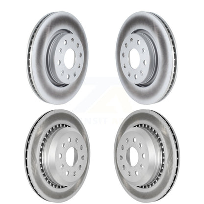 Coated Disc Brake Rotors Front Rear Kit For 2020-2024 Jeep Gladiator