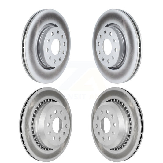 Coated Disc Brake Rotors Front Rear Kit For 2020-2024 Jeep Gladiator