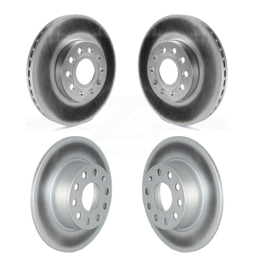 Coated Disc Brake Rotors Front Rear Kit For Volkswagen Jetta Taos