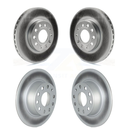 Coated Disc Brake Rotors Front Rear Kit For Volkswagen Jetta Taos