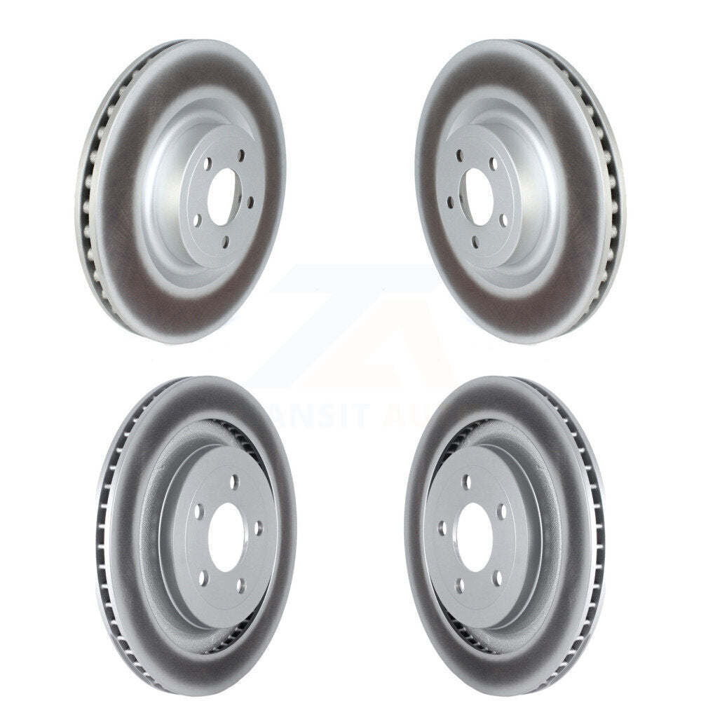 Coated Disc Brake Rotors Front Rear Kit For Ford Mustang