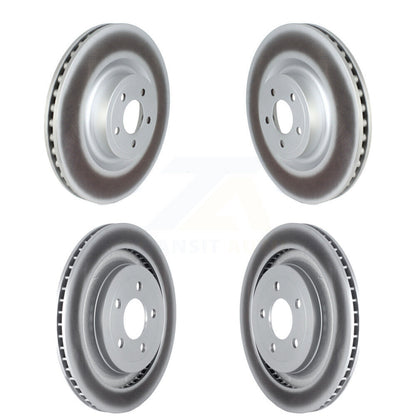 Coated Disc Brake Rotors Front Rear Kit For Ford Mustang