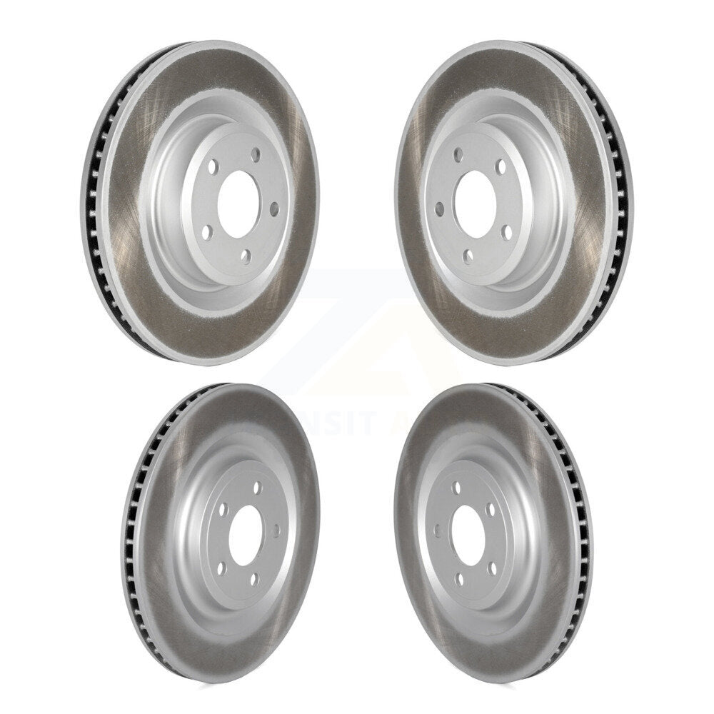 Coated Disc Brake Rotors Front Rear Kit For Ford Explorer Lincoln Aviator