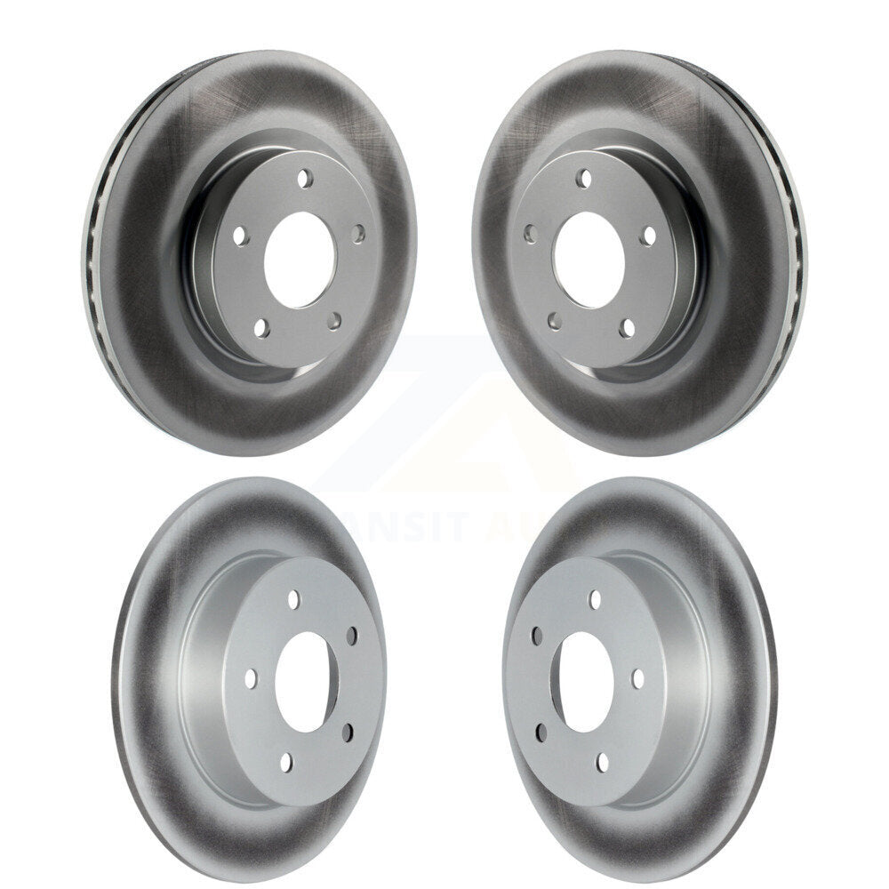 Coated Brake Rotors Front Rear Kit For Nissan Altima With Electric Parking