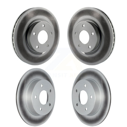 Coated Brake Rotors Front Rear Kit For Nissan Altima With Electric Parking