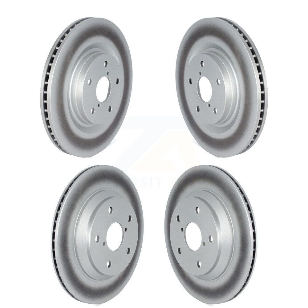 Coated Disc Brake Rotors Front Rear Kit For Subaru Forester Crosstrek