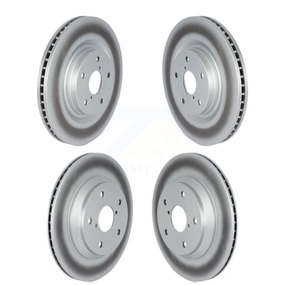 Coated Disc Brake Rotors Front Rear Kit For Subaru Forester Crosstrek