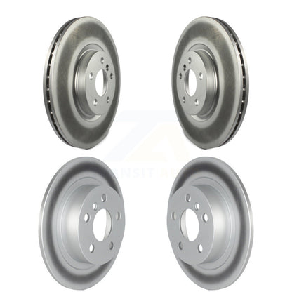 Coated Brake Rotors Front Rear Kit For 2017-2023 Mini Cooper Countryman S ALL4