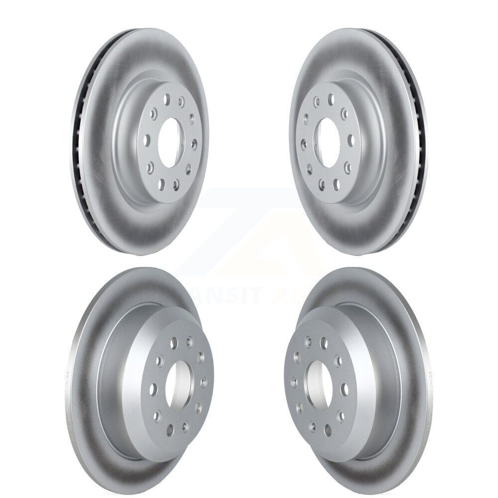Coated Disc Brake Rotors Front Rear Kit For Jeep Wrangler