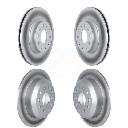 Coated Disc Brake Rotors Front Rear Kit For Jeep Wrangler