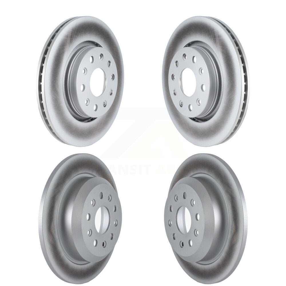 Coated Disc Brake Rotors Front Rear Kit For Jeep Wrangler