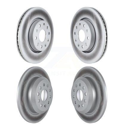 Coated Disc Brake Rotors Front Rear Kit For Jeep Wrangler