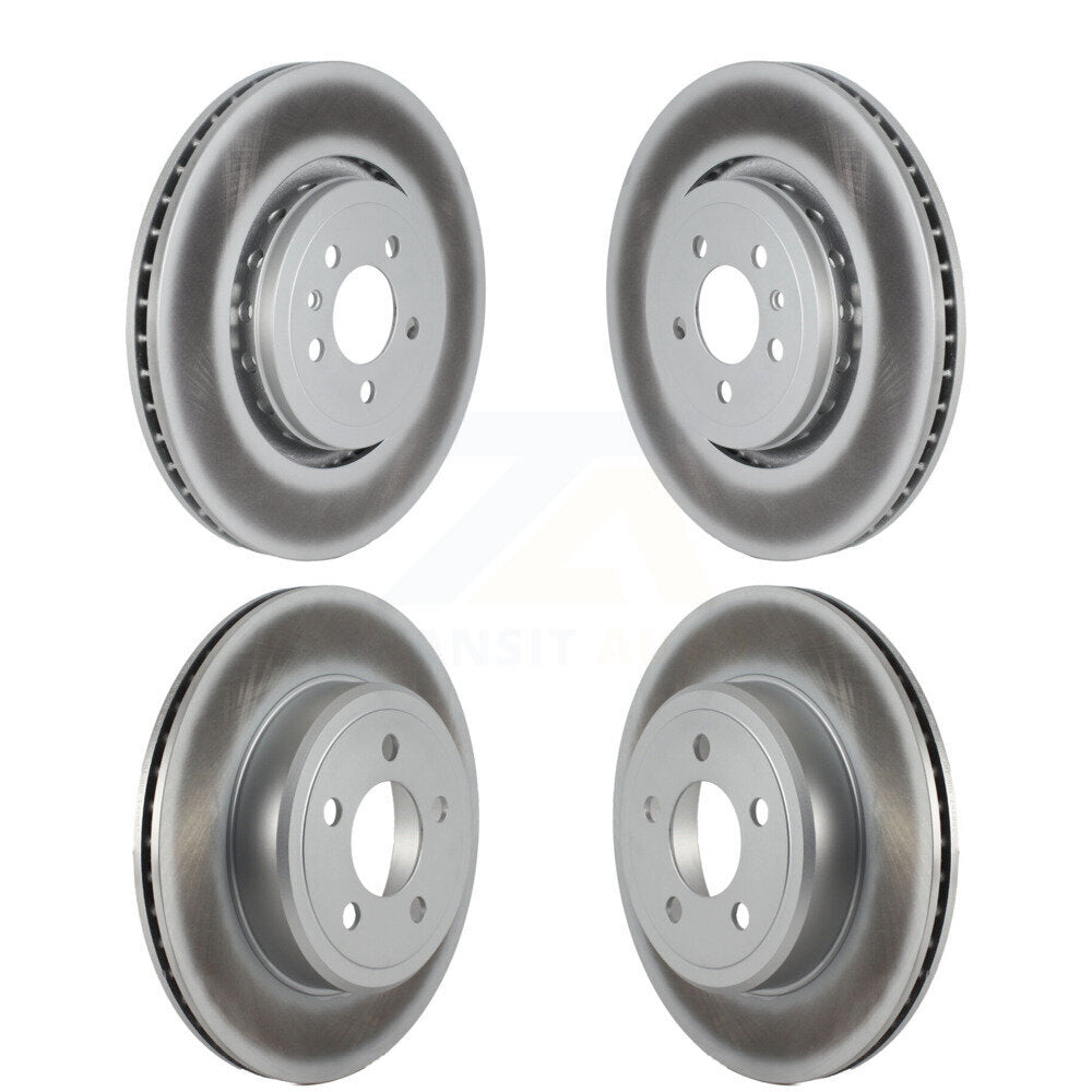 Coated Disc Brake Rotors Front Rear Kit For Dodge Charger