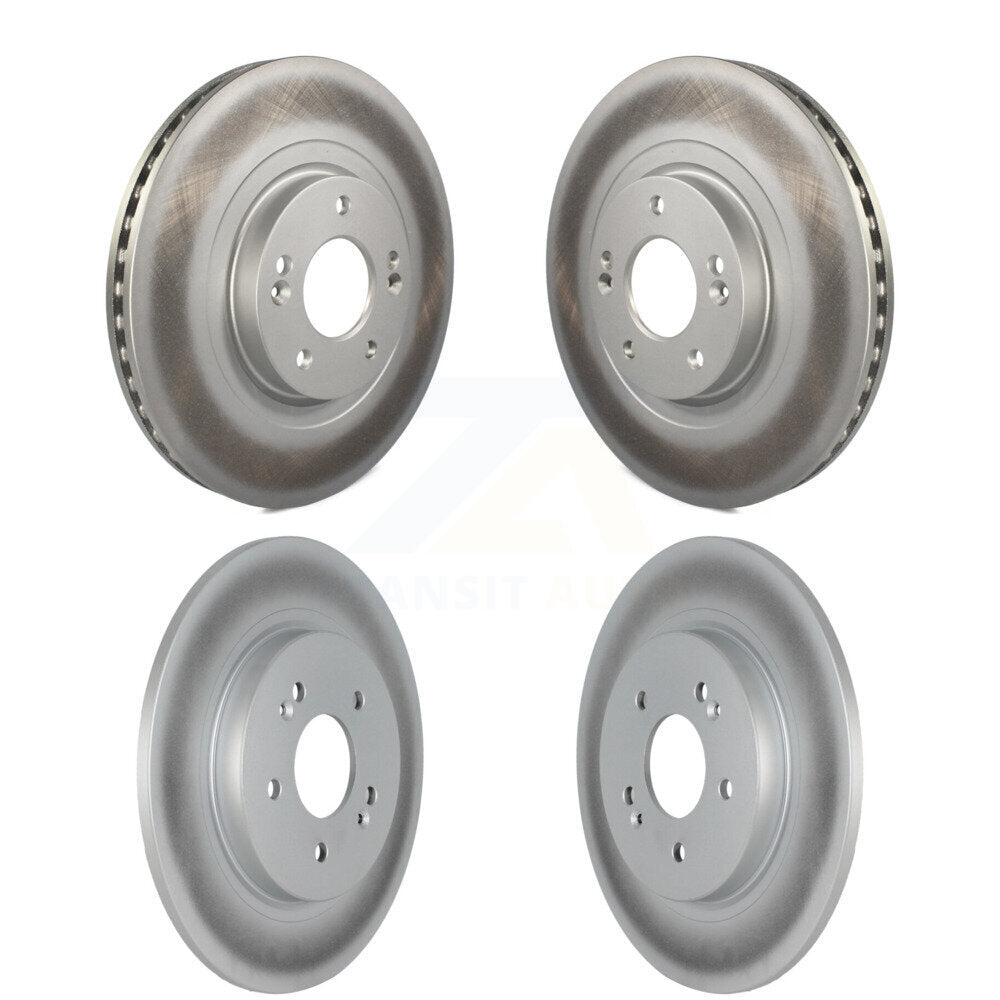 Coated Disc Brake Rotors Front Rear Kit For 2019-2020 Hyundai Santa Fe