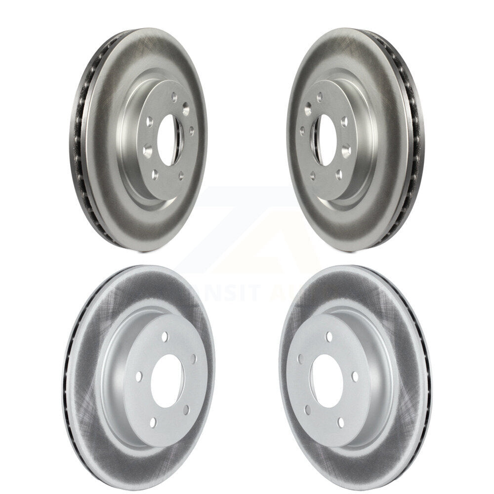 Coated Disc Brake Rotors Front Rear Kit For Nissan Qashqai Rogue Sport LEAF