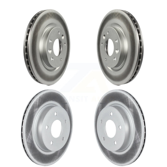 Coated Disc Brake Rotors Front Rear Kit For Nissan Qashqai Rogue Sport LEAF