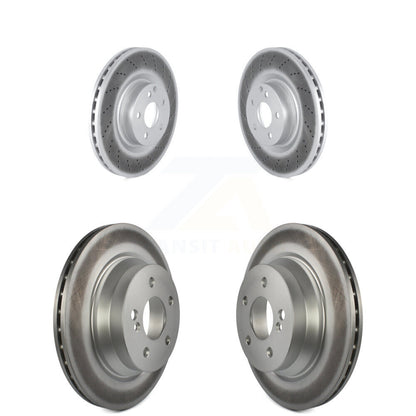 Coated Disc Brake Rotors Front Rear Kit For Mercedes-Benz E400
