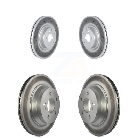 Coated Disc Brake Rotors Front Rear Kit For Mercedes-Benz E400