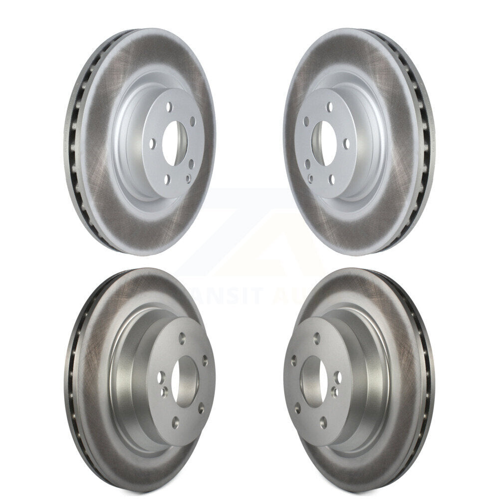 Coated Disc Brake Rotors Front Rear Kit For Mercedes-Benz E400