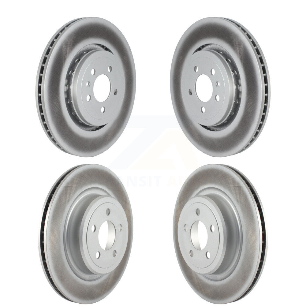 Coated Brake Rotors Front Rear Kit For 2020-2023 Dodge Charger Pursuit with RWD