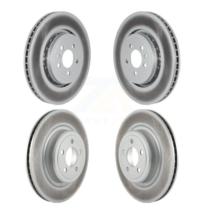 Coated Brake Rotors Front Rear Kit For 2020-2023 Dodge Charger Pursuit with RWD