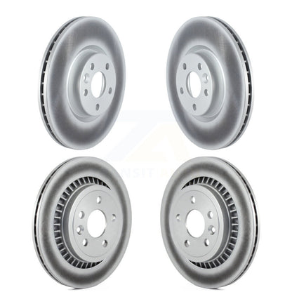Coated Disc Brake Rotors Front Rear Kit For Volvo XC60