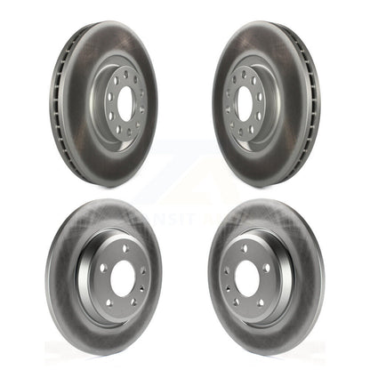 Coated Disc Brake Rotors Front Rear Kit For 2009 Audi A4 Quattro Convertible