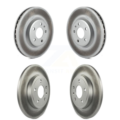 Coated Disc Brake Rotors Front Rear Kit For 2009 Audi A4 Quattro Sedan/Wagon