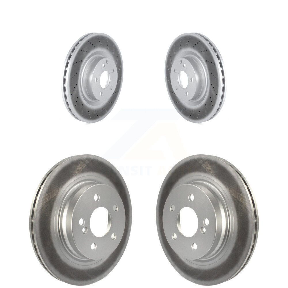 Coated Disc Brake Rotors Front Rear Kit For Mercedes-Benz E550