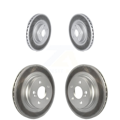 Coated Disc Brake Rotors Front Rear Kit For Mercedes-Benz E550