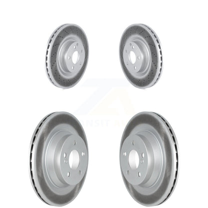 Coated Disc Brake Rotors Front Rear Kit For Mercedes-Benz E550