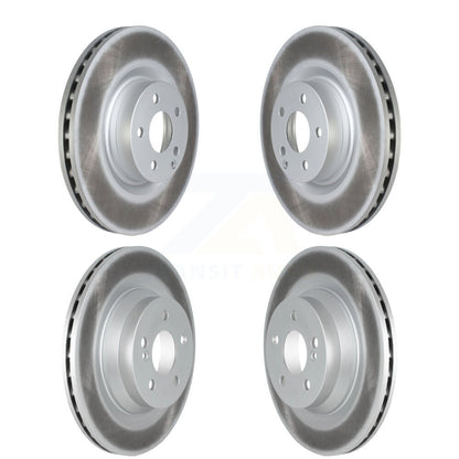 Coated Disc Brake Rotors Front Rear Kit For Mercedes-Benz E550