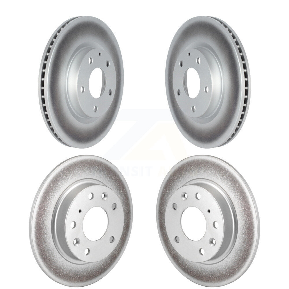 Coated Disc Brake Rotors Front Rear Kit For Mazda 3 CX-30 Sport