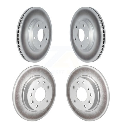 Coated Disc Brake Rotors Front Rear Kit For Mazda 3 CX-30 Sport