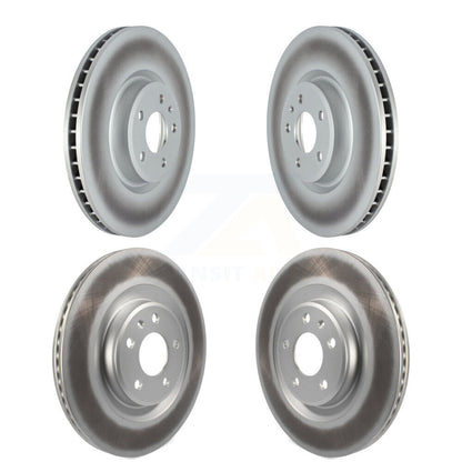 Coated Disc Brake Rotors Front Rear Kit For Audi Q5 SQ5 S5 S4 Sportback PHEV