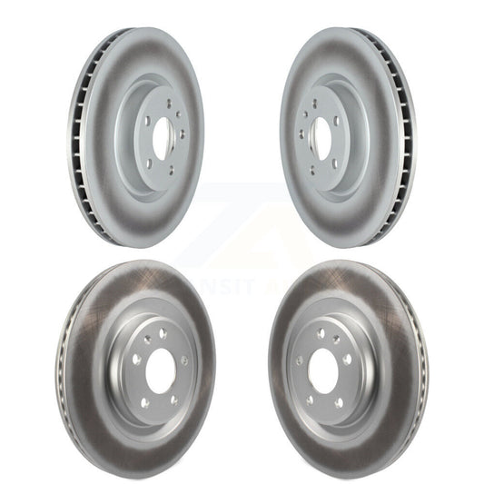 Coated Disc Brake Rotors Front Rear Kit For Audi Q5 SQ5 S5 S4 Sportback PHEV
