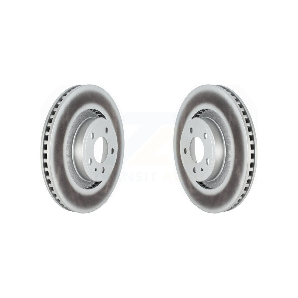 Coated Disc Brake Rotors Front Pair For Ford Mustang