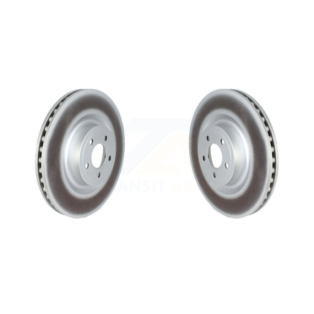 Coated Disc Brake Rotors Front Pair For Ford Mustang