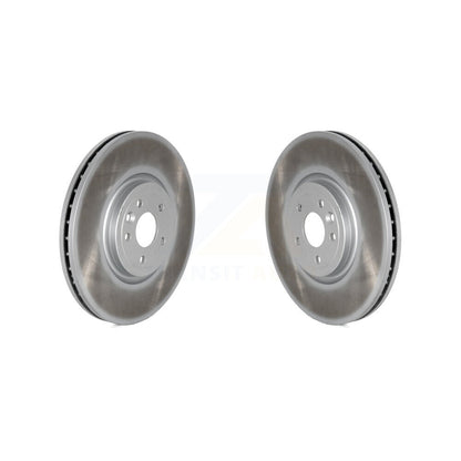 Coated Disc Brake Rotors Front Pair For Jaguar XE XF