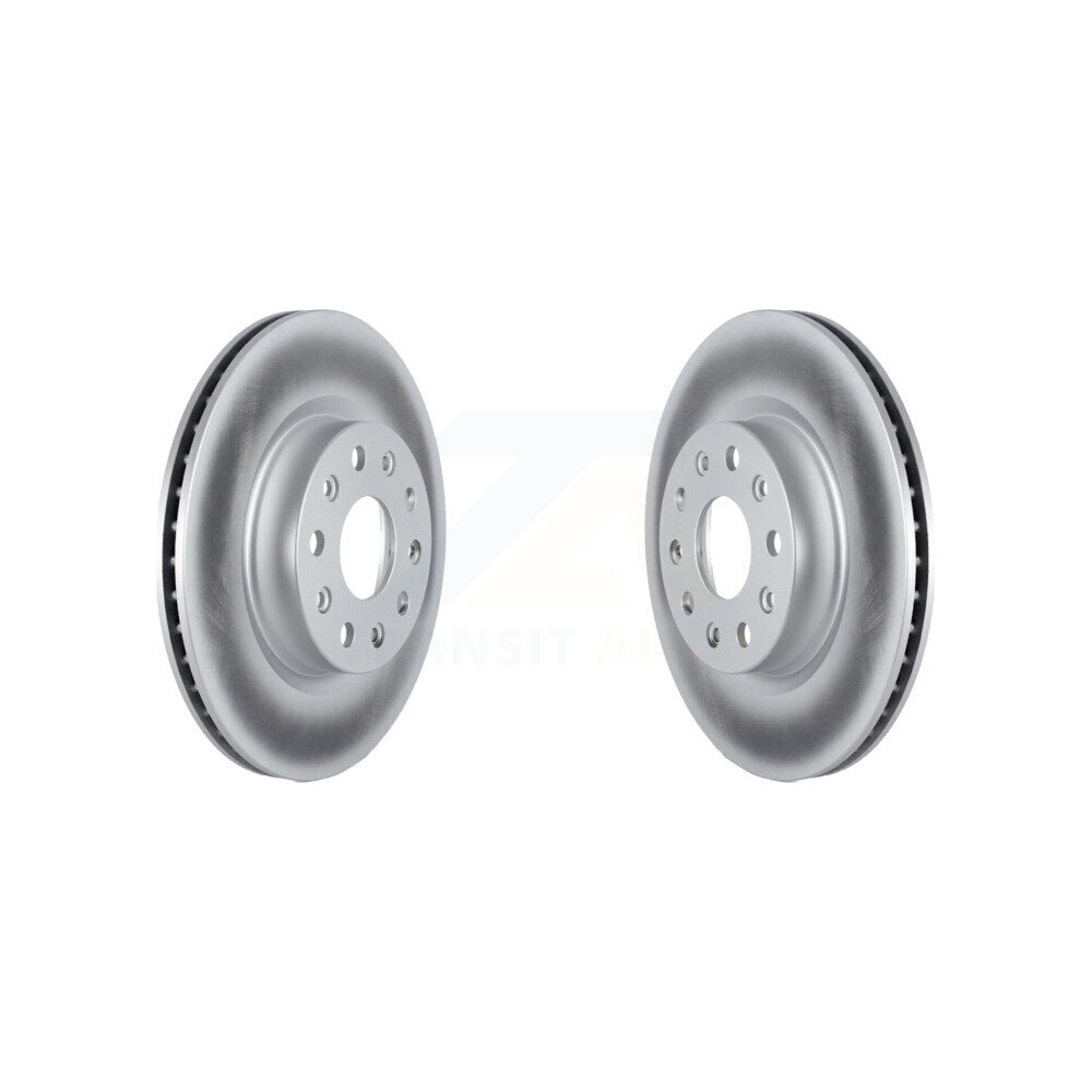 Coated Disc Brake Rotors Front Pair For Jeep Wrangler