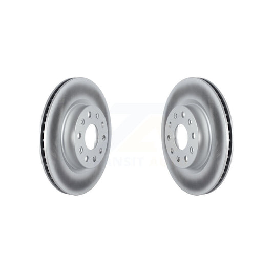 Coated Disc Brake Rotors Front Pair For Jeep Wrangler