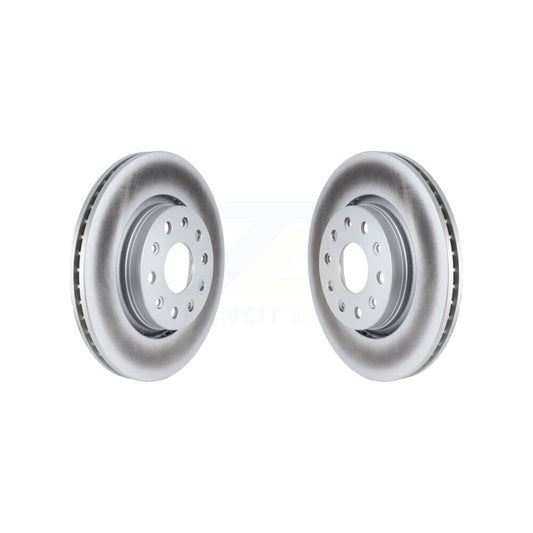 Coated Disc Brake Rotors Front Pair For Jeep Wrangler Gladiator