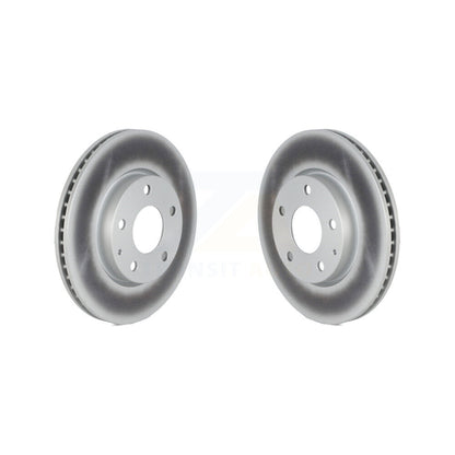 Coated Disc Brake Rotors Front Pair For Mazda 3 Sport FWD