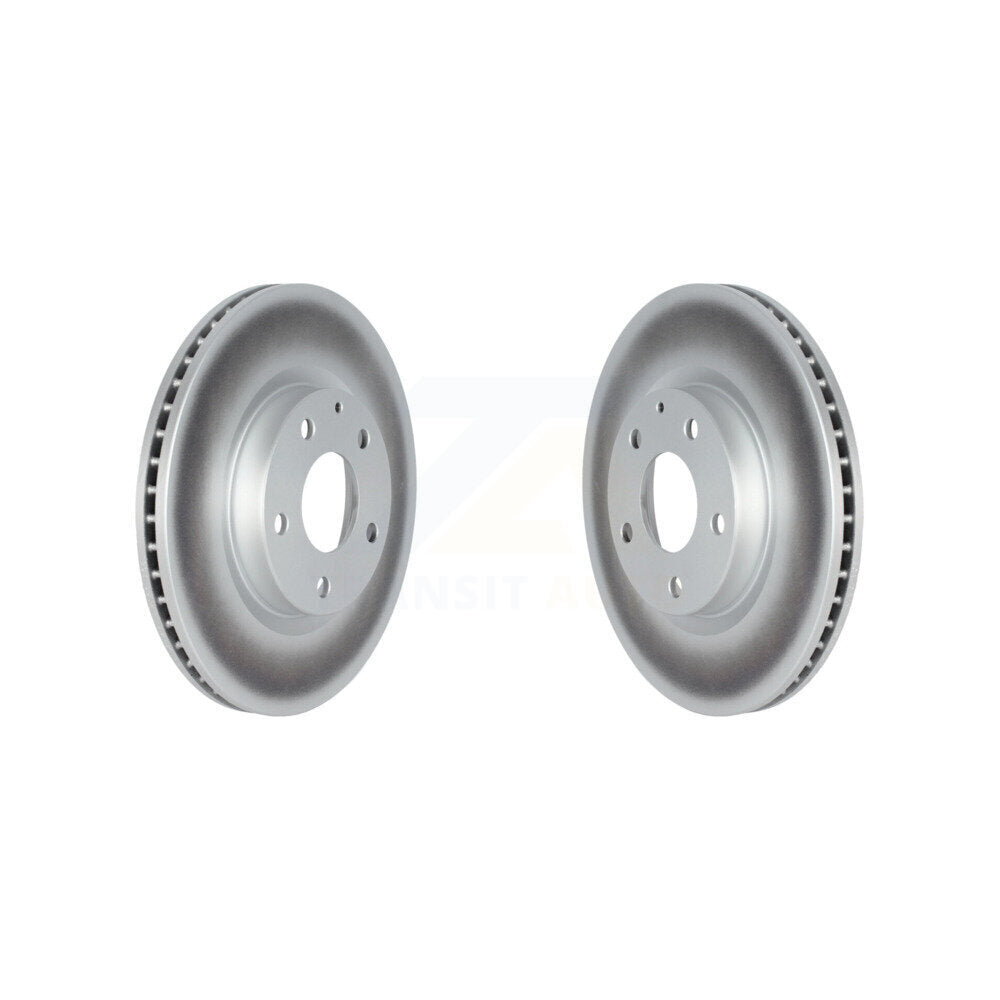 Coated Disc Brake Rotors Front Pair For Mazda 3 CX-30 Sport