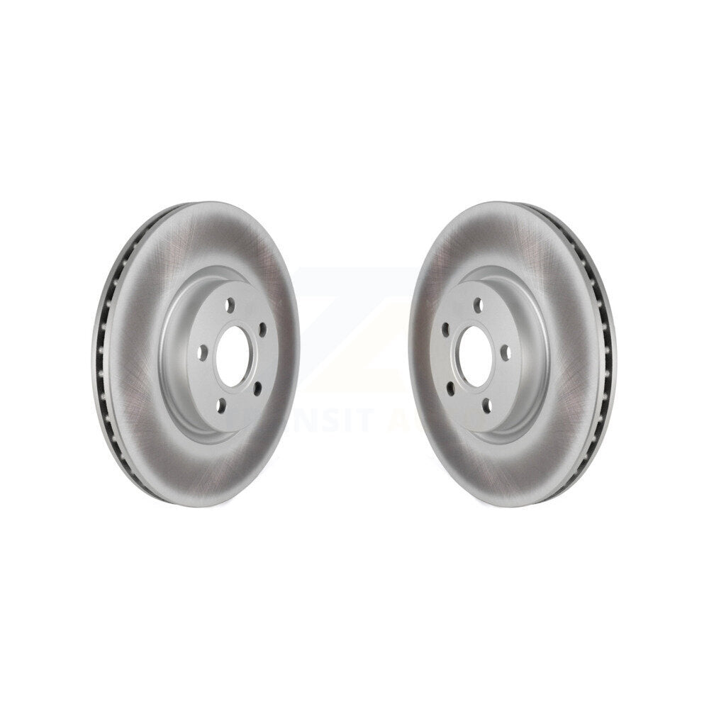 Coated Disc Brake Rotors Front Pair For Ford Transit Connect