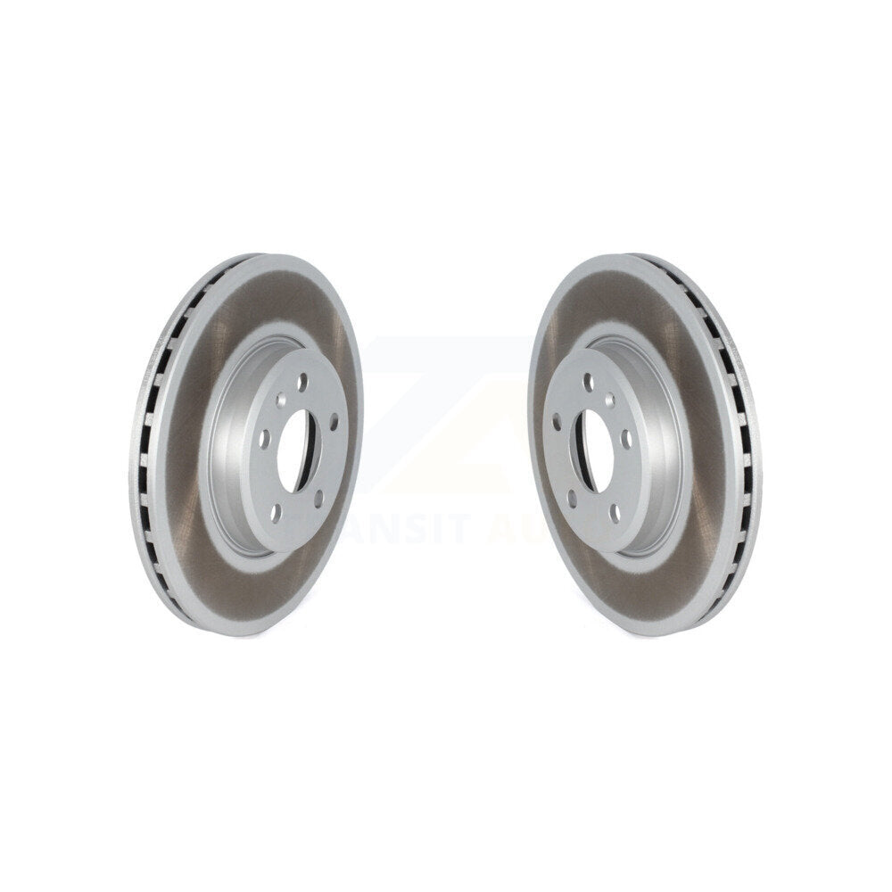 Coated Disc Brake Rotors Front Pair For Audi A4 Quattro A5 Sportback
