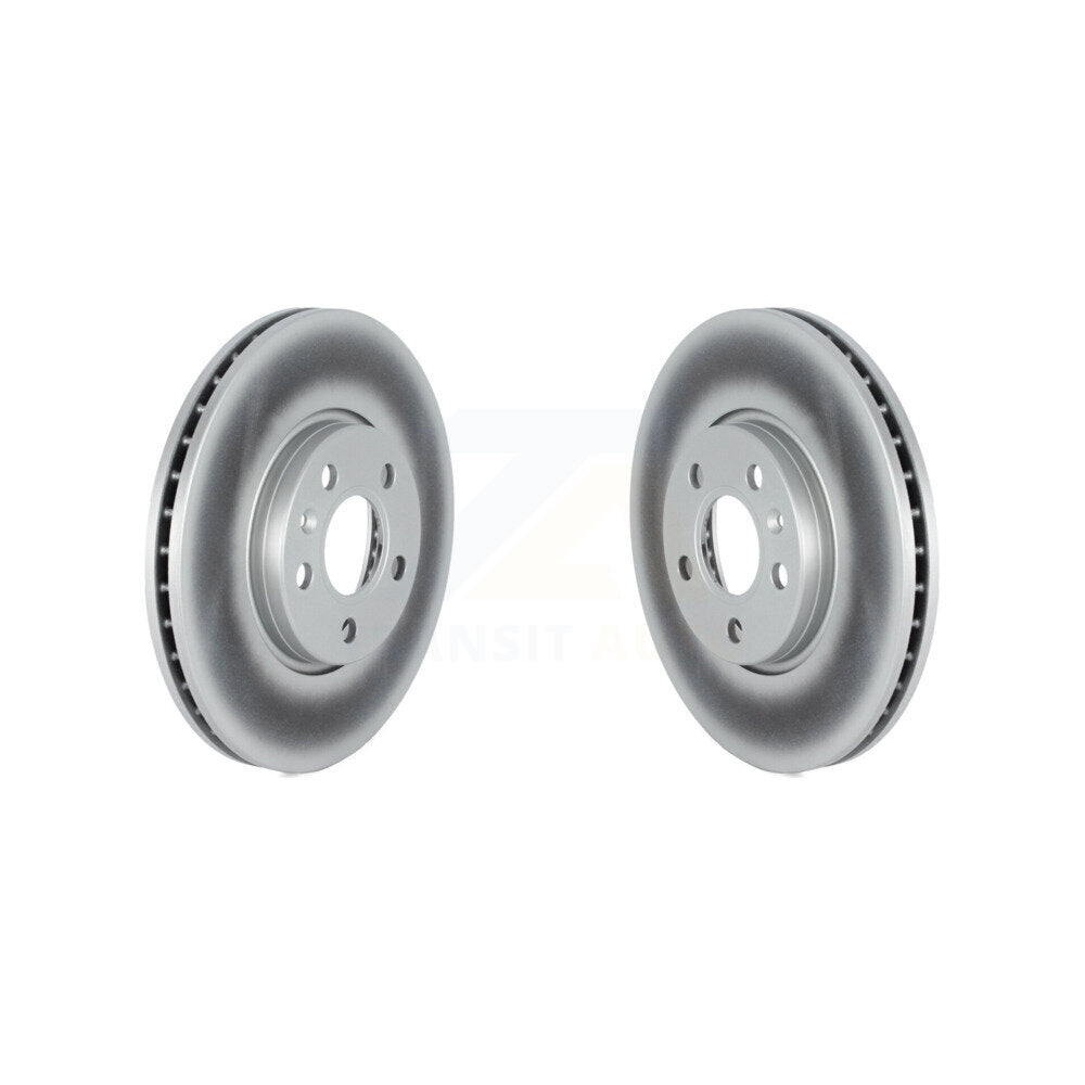 Coated Disc Brake Rotors Front Pair For Volvo S60 V60 Cross Country S90 V90