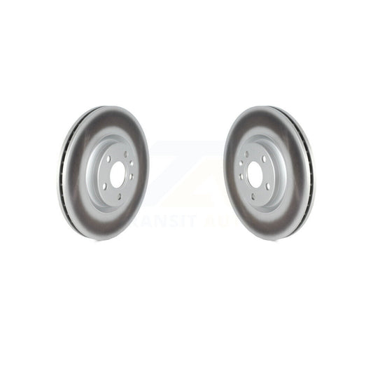 Coated Brake Rotors Front Pair For Volvo XC60 XC40 S60 V60 Cross Country V90 S90