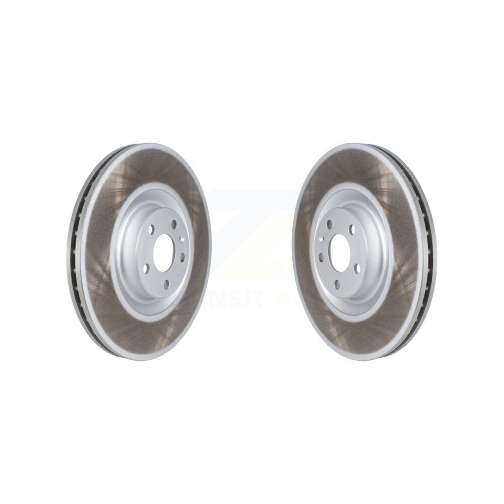 Coat Brake Rotors Front Pair For Volvo XC90 XC60 With 366mm Diameter Rotor